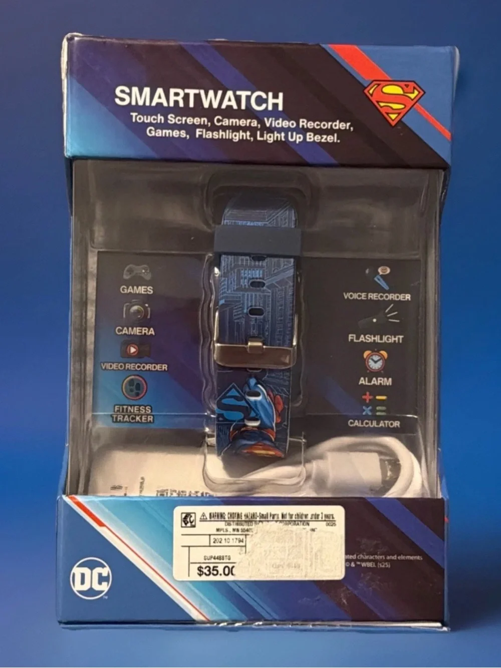 DC Superman Kids Smartwatch - Blue